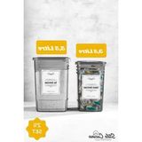 Frefly Store 2'li Deterjan Saklama Kutusu, Mega Boy, 1x3,5 Litre ve 1x5,5 Litre Kapasite