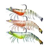 Frefly Store 3 Adet Silikon Karides Balık Ye 9cm 11.5gr Gerçekçi Levrek Katili Yem Lrf Spin