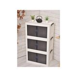 Frefly Store 3 Katlı Çok Amaçlı Portatif Organizer Dolap – Kapaklı ve Istiflenebilir Raf Ünitesi | Mutfak, Kiler, Banyo ve Balkon Için Pratik Saklama Çözümü (Beyaz, 3 Katlı)