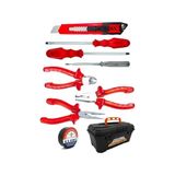 Frefly Store 3 Lü Pense Set 3 Lü Tornavida Takımı Elektrik Bandı Falçata+Takım Çanta Set