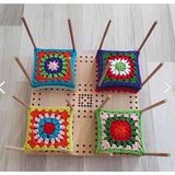 Frefly Store 30X30 cm Ahşap Motifmatik Tahtası, Motif Yapma Aparatı ile Yaratıcılığı Artırın - 41 Delft Blue