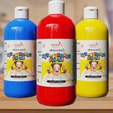 Frefly Store 3'lü Parmak Boyası Seti: Kırmızı, Mavi ve Sarı Renk Seçenekleri ile 3X500GR Boya - 41 Delft Blue