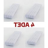 Frefly Store 4 Adet 0.80 cm Beyaz Bel Paça Don Lastiği Geniş Yassı Lastik 40 Metre