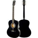 Frefly Store 40 Inç Akustik Gitar Seti, Yetişkinler Için Siyah Renk Seçeneği
