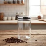 Frefly Store 450ML Vakumlu Metal Kapaklı Borosilikat Cam Kavanoz