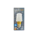 Frefly Store 4W Kristal LED Ampul E27 -Sarı Işık Dekoratif Crystal Vase Tasarım 3000K [enerji Sınıfı E]