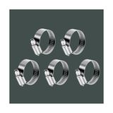 Frefly Store 5 Adet Hortum Kelepçesi Tork Ayarlı 10X16 mm Paslanmaz Çelik Boru Metal Kelepçe Ayarlanabilir Klips