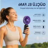 Frefly Store 5 Kademeli Güçlü Mini Fan, Şarjlı ve Sessiz Çalışma Özellikli Taşınabilir Vantilatör