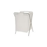 Frefly Store 50 Litre Beyaz,katlanır, Çamaşır Sepeti Açılır Kapanır Pratik Kirli Sepeti 50 Lt U42X G43X Y60 cm