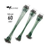 Frefly Store 60 Adet Çelik Fishing Leader Seti – Paslanmaz Çelik Olta Halatı Lider Teli 3 Boy Karışık
