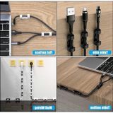 Frefly Store 60 Adet Kablo Düzenleyici Klips Seti - Yapışkanlı Organizer