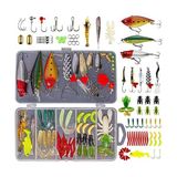 Frefly Store 78 Parça Rapala Jig Sahte Olta Yem ve Aksesuar Seti Tatlı ve Tuzlu Su Uyumlu