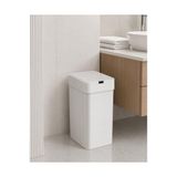 Frefly Store 9 Litre Slim Sensörlü Çöp Kovası, Otomatik Temassız Akıllı Çöp Kutusu, Sessiz Kapanan, 2 Aa Pille Çalışan, Dar Alanlar Için Banyo, Mutfak ve Ofis Beyaz