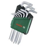 Frefly Store 9 Parça Torx Alyan Anahtar Seti, Dayanıklı ve Pratik Kullanım Için Ideal - 001-Renkli
