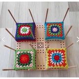 Frefly Store Ahşap Motifmatik Tahtası 30X30 cm - Motif Yapma Aparatı, - 41 Delft Blue