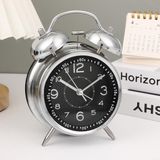 Frefly Store Akar Saniyeli Büyük Boy Nostaljik Analog Çalar Saat - Fosforlu Işıklı Alarmlı Yüksek Ses Hediyelik Saat Siyah