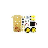 Frefly Store Alkatronik Demonte 2WD Akıllı Robot Araba Şasi Kiti Dıy Pleksi Tekerlek Motor Çizgi Izleyen Engelden Kaçma