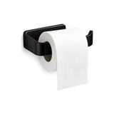 Frefly Store Alper Banyo Siyah Lamalı Tuvalet Kağıtlığı, Hem Yapışkanlı Hem Vidalı Montajlı Wc Kağıt Askılığı, Açık Uç Tasarımlı Banyo Tuvalet Kağıdı Tutucu, Mat Siyah Modern Kağıtlık - Altın