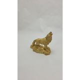 Frefly Store Altın Sarısı Bozkurt Ev Ve Ofis İçin Biblo