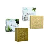 Frefly Store Anatolia Soap 1978 Mesopatamia Collection, SAF%100 Defne Garlı ve Zeytinyağı, Defne Sabunu Saçlarınız Korurken Saf Zeytinyağıda Vücudunuzu Korusun. (2'li Set) - 10 Adet