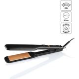 Frefly Store AR5192 Mona Sense Geniş Plakalı Saç Düzleştirici, Keratin ve Argan Yağlı Plaka, Iyon Teknolojisi, Siyah