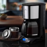 Frefly Store Aryıldız Armony Cam Filtre Kahve Makinesi Otomatik 10-12 Fincan Siyah