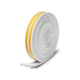 Frefly Store BADEM10 10X2=20 mt Beyaz Kapı Pencere Soğuk Izolasyon Bandı Fitili Yapışkanlı
