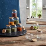 Frefly Store Bambu Kapaklı Borosilikat Cam Kavanoz, Sızdırmaz 800ML