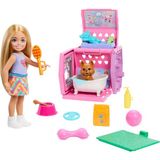 Frefly Store Barbie Chelsea™ Köpekçiğin Taşıma Çantası Oyun Seti Barbıe Chelsea Köpekçiğin Taşıma Çantası Oyun Seti, Küçük Bebek, Taşıma Çantası ve Köpek Aksesuarları JDF89 - Ahşap