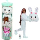 Frefly Store Barbie Cutie Reveal Bebek ve Aksesuarları, Yumuşak Dostlar Serisi Tavşancık, Renk Değişimi ve Mini Evcil Hayvan Dahil 10 Sürpriz, JJP65 - Ahşap