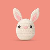 Frefly Store Başlangıç Seviyesi Amigurumi Tavşan Örgü Seti, El Yapımı Oyuncak