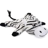 Frefly Store Beeztees Köpek Oyuncağı Kaplan, Peluş, Beyaz/siyah, 18X19X8CM