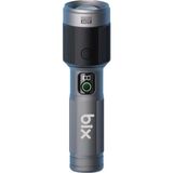 Frefly Store Bix Flashlight BX5101FL 60W Led, Max. 2300 Lümen Parlaklık ve 850 Metreye Kadar Uzun Menzilli, Şarj Edilebilir, LED Güç Göstergeli ve Çok Modlu Kamp Acil Durum Için Kompakt El Feneri - 0,7