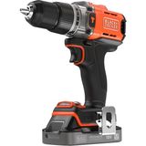 Frefly Store Black + Decker BCD383D1XK-QW 18V Powerconnect Kablosuz Darbeli Matkap (1x 2 Ah Şarj Göstergeli Pil, 1A Şarj Cihazı ve Taşıma Çantası Ile)