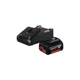 Frefly Store Bosch Professional 18 Volt Akü Şarj Cihazı Seti (1 x 4,0 Ah Li-Ion Akü + Gal 18V-40 Şarj Cihazı, Karton Kutuda) - 1-Siyah
