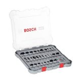 Frefly Store Bosch Professional 30 Parçalı Freze Seti Karışık (Ahşap Için, 6 mm Şaftlı Freze Için)