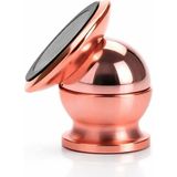 Frefly Store Busstier Araba Manyetik Telefon Tutucu 360 Derece Döner Mıknatıslı Mini Metal Stand Torpido Panel Yapışkanlı Universal Akıllı Telefon Tutacağı Tek Elle Kullanım (Rose Gold)