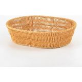 Frefly Store Büyük Boy Oval Ekmeklik, Doğal Hasır Sepet, Çok Amaçlı Sunumluk - 001-Renkli