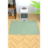 Frefly Store Büyük Boy Yıkanabilir Kedi Tuvaleti Paspası 40X60 Cm, Yeşil Renk