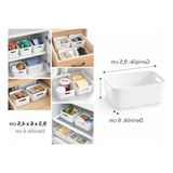 Frefly Store Buzdolabı Düzenleyici Sepet 2’li Set Beyaz Plastik Dolap Içi Organizer Mutfak Raf Düzenleyici