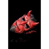 Frefly Store Cadılar Bayramı Için Kırmızı Hellboy Temalı Maske