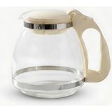 Frefly Store Çarşıbu 900 ml Borosilikat Süzgeçli Cam Çaydanlık Bitki ve Çay Demliği Beyaz Saplı | Kettle ve Çay Makinesi Uyumlu Demlik