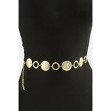 Frefly Store Çiçek Metal Zincir Kemer