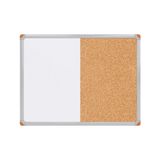 Frefly Store Çift Fonksiyonlu Alüminyum Çerçeve Mantar Pano ve Yazı Tahtası 60X90 cm