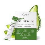 Frefly Store Clasy Care Aloe Vera Jel Maske - Kolajen ve Retinol ile Nemlendirici Yüz Maskesi - Güneş Yanığına Karşı Ferahlatıcı Bakım - Seyahat Boyu