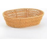 Frefly Store Deconox El Yapımı Doğal Hasır Sepet - Oval Çok Amaçlı Ekmeklik ve Düzenleyici (20,5 x 20,5 x 7 Cm) - 001-Renkli