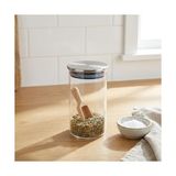 Frefly Store Deconox Metal Kapaklı Cam Kavanoz (300 Ml) - Sızdırmaz Vakumlu Baharatlık Kahve ve Kuruyemiş Saklama Kabı Premium Mutfak Düzenleyici (6 x 6 x 13,5 Cm)