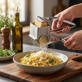 Frefly Store Deconox Paslanmaz Çelik Kollu Peynir Rendesi, El Tipi Manuel Peynir Rendeleme Aparatı, Parmesan Kaşar Makarna ve Salata Için Mutfak Rendesi - 0 - 19 L