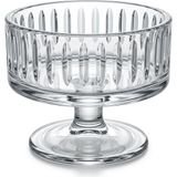 Frefly Store Deconox Pupa Model El Yapımı Ayaklı Cam Sunum Kasesi - Üfleme Cam Şeffaf Salata, Meyve ve Meze Kasesi (11.5X13.5 Cm) - 0,5 kg