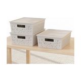 Frefly Store Deconox Seul Çok Amaçlı Kapaklı Saklama Kutusu - Şık ve Dekoratif Dolap Içi Organizer Düzenleyici (4 L / 12 L / 20 L Boy Seçenekli) 3 Renk (Beyaz, 12 Litre)